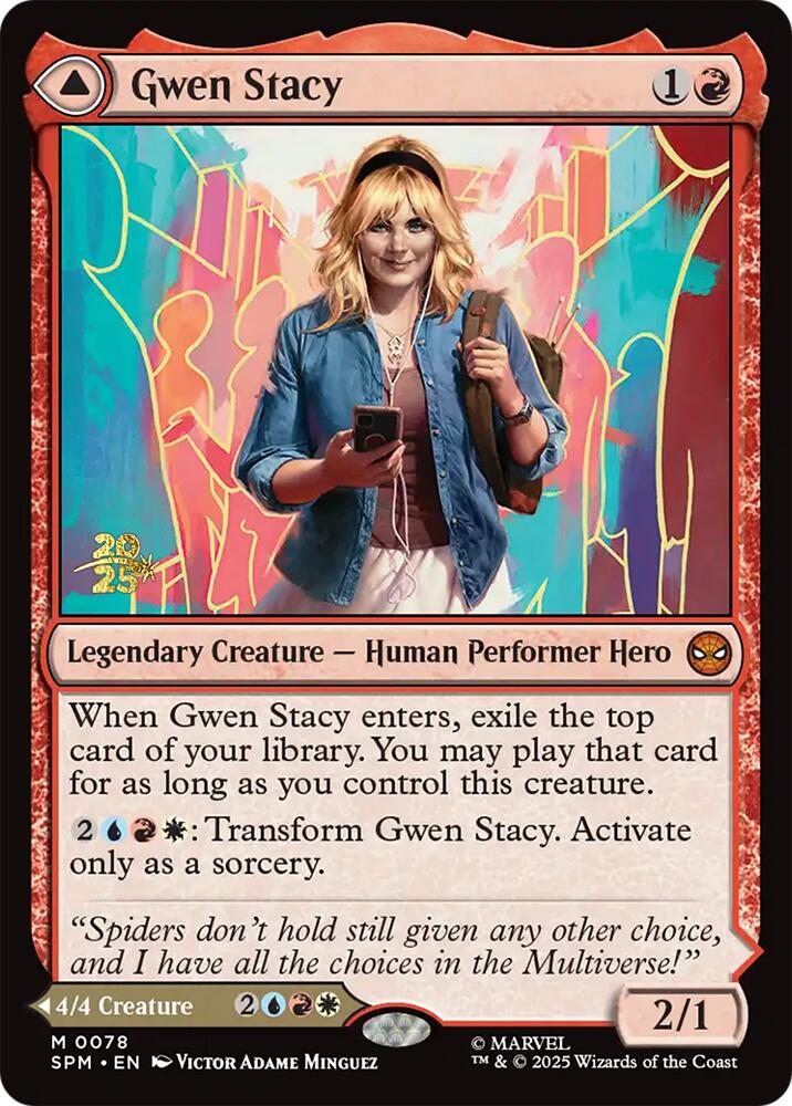 Gwen Stacy // Ghost-Spider [Marvel's Spider-Man Prerelease Promos] | Exor Games Truro