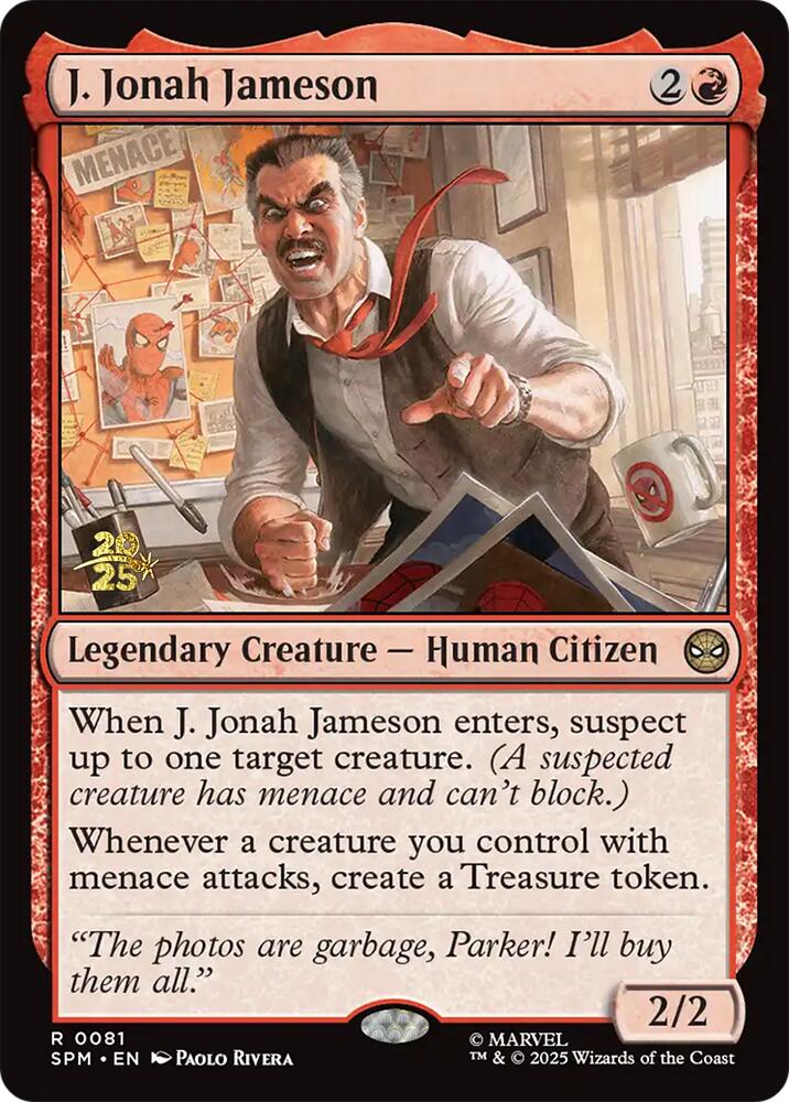J. Jonah Jameson [Marvel's Spider-Man Prerelease Promos] | Exor Games Truro