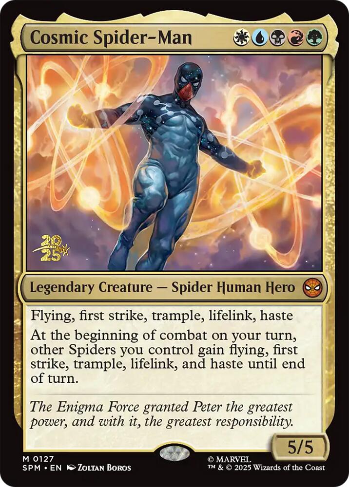 Cosmic Spider-Man [Marvel's Spider-Man Prerelease Promos] | Exor Games Truro