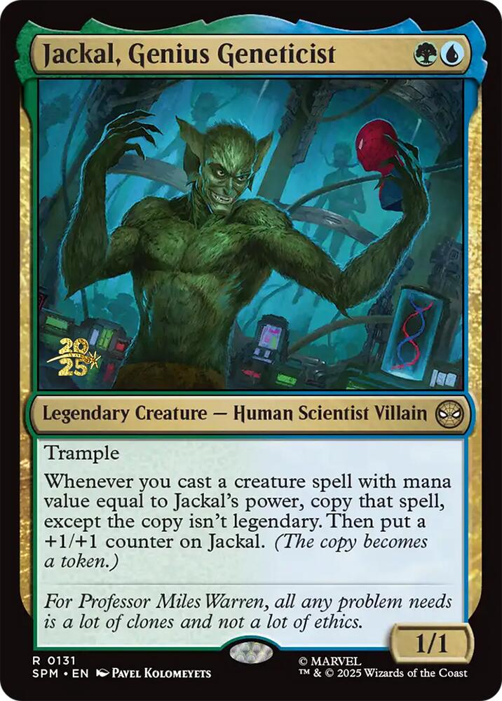 Jackal, Genius Geneticist [Marvel's Spider-Man Prerelease Promos] | Exor Games Truro