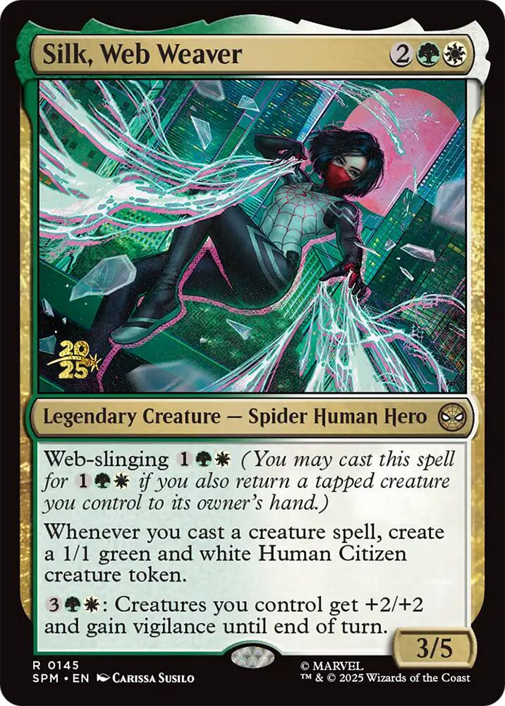 Silk, Web Weaver [Marvel's Spider-Man Prerelease Promos] | Exor Games Truro