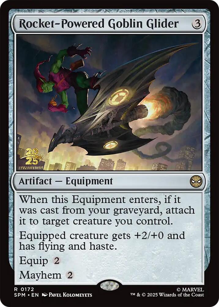 Rocket-Powered Goblin Glider [Marvel's Spider-Man Prerelease Promos] | Exor Games Truro