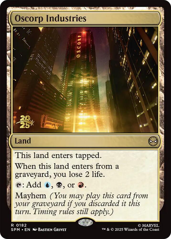 Oscorp Industries [Marvel's Spider-Man Prerelease Promos] | Exor Games Truro