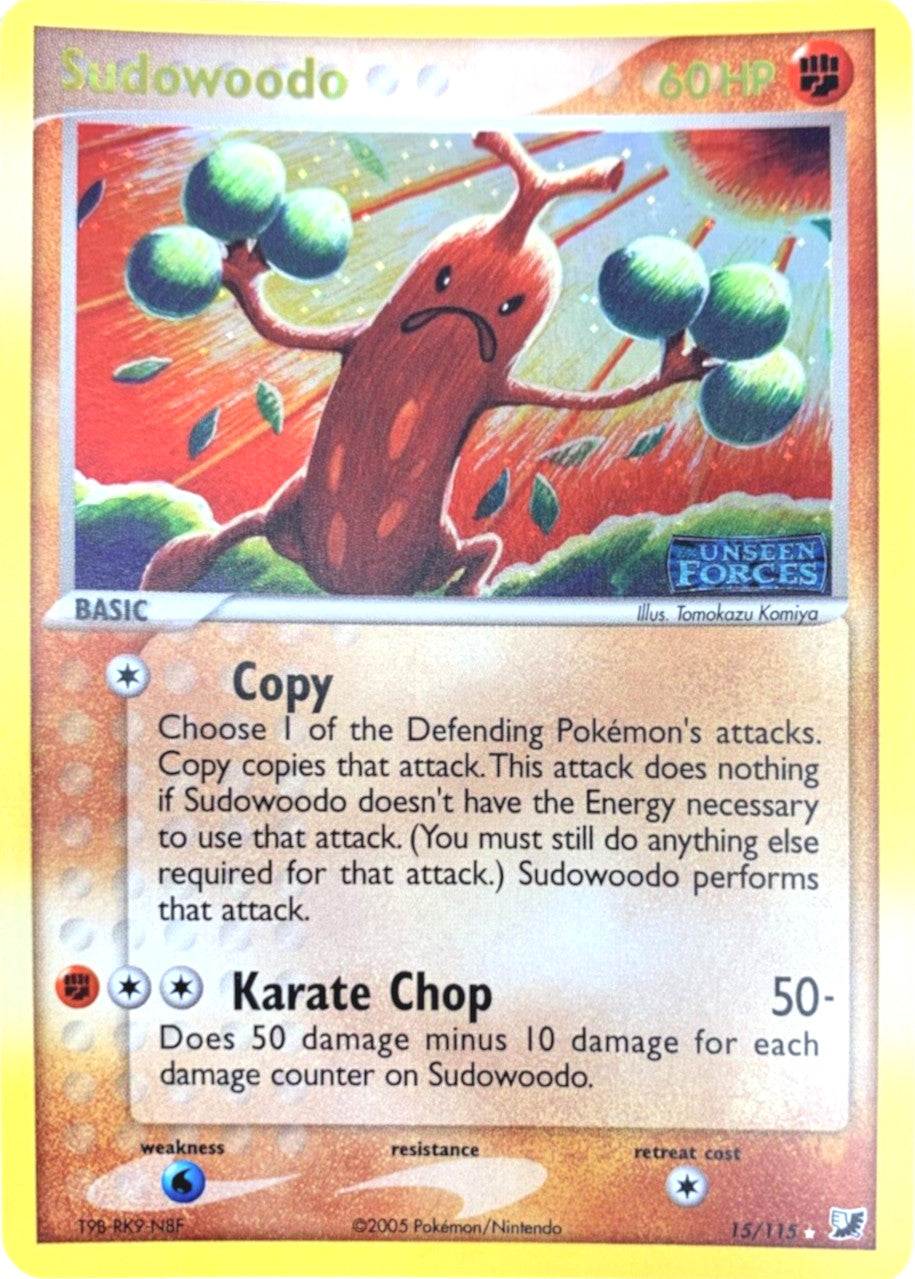 Sudowoodo (15/115) (Stamped) [EX: Unseen Forces] | Exor Games Truro