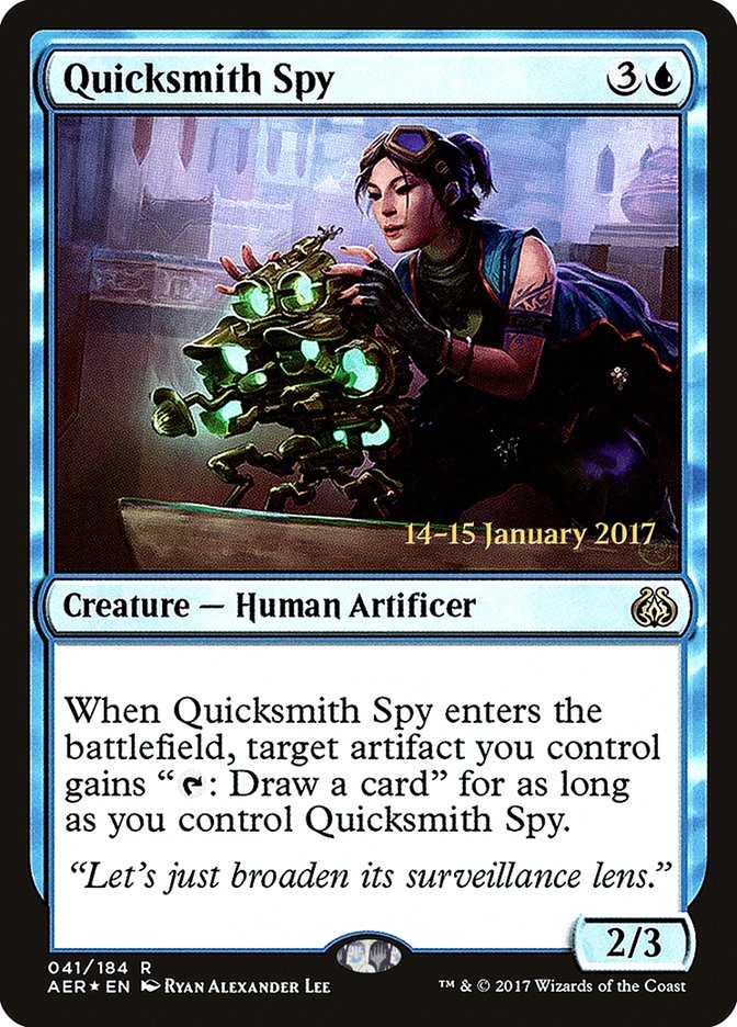 Quicksmith Spy [Aether Revolt Prerelease Promos] | Exor Games Truro