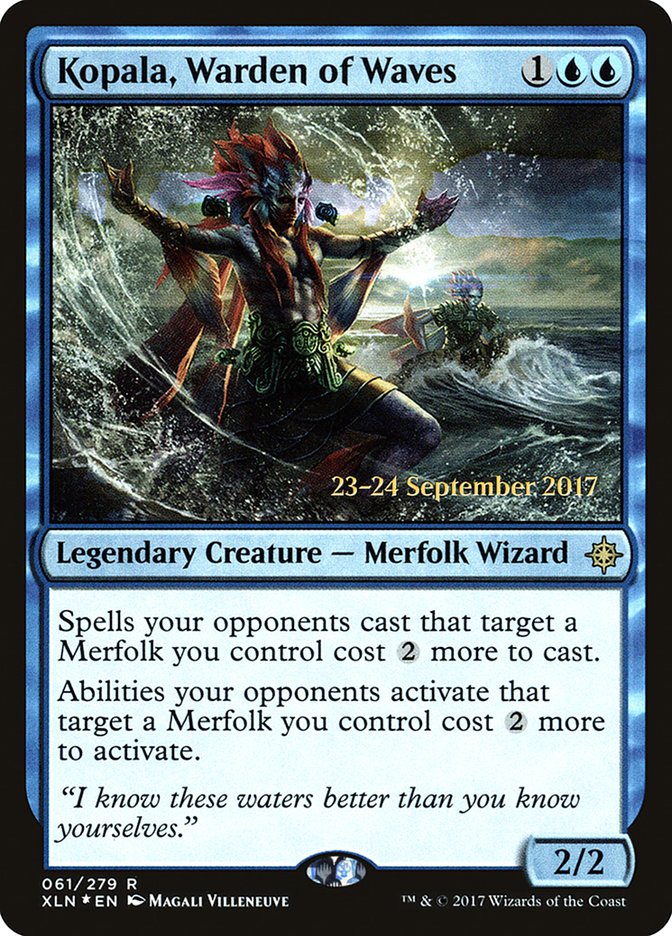 Kopala, Warden of Waves [Ixalan Prerelease Promos] | Exor Games Truro