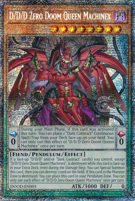 D/D/D Zero Doom Queen Machinex (Starlight Rare) [DOOD-EN003] Starlight Rare | Exor Games Truro