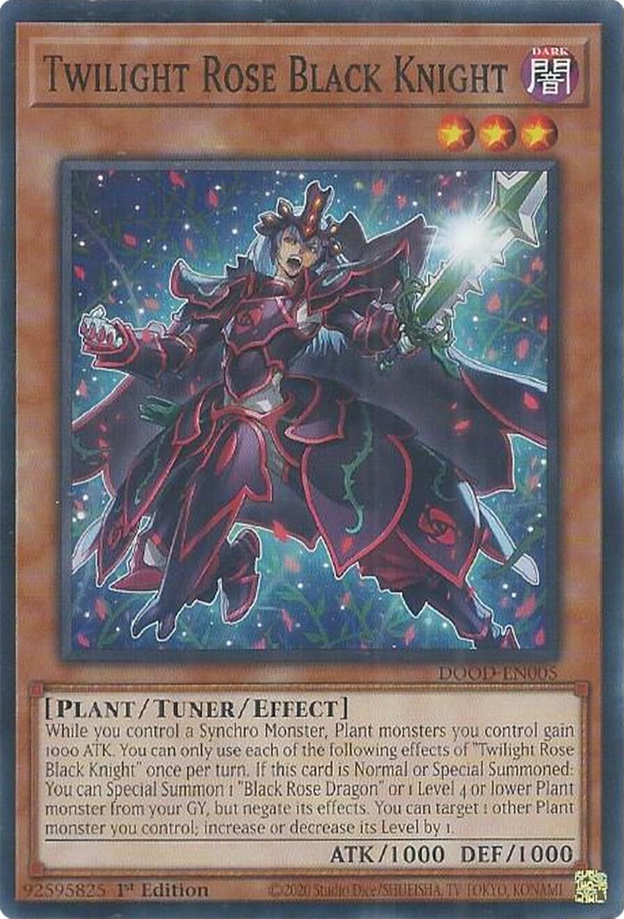 Twilight Rose Black Knight [DOOD-EN005] Common | Exor Games Truro
