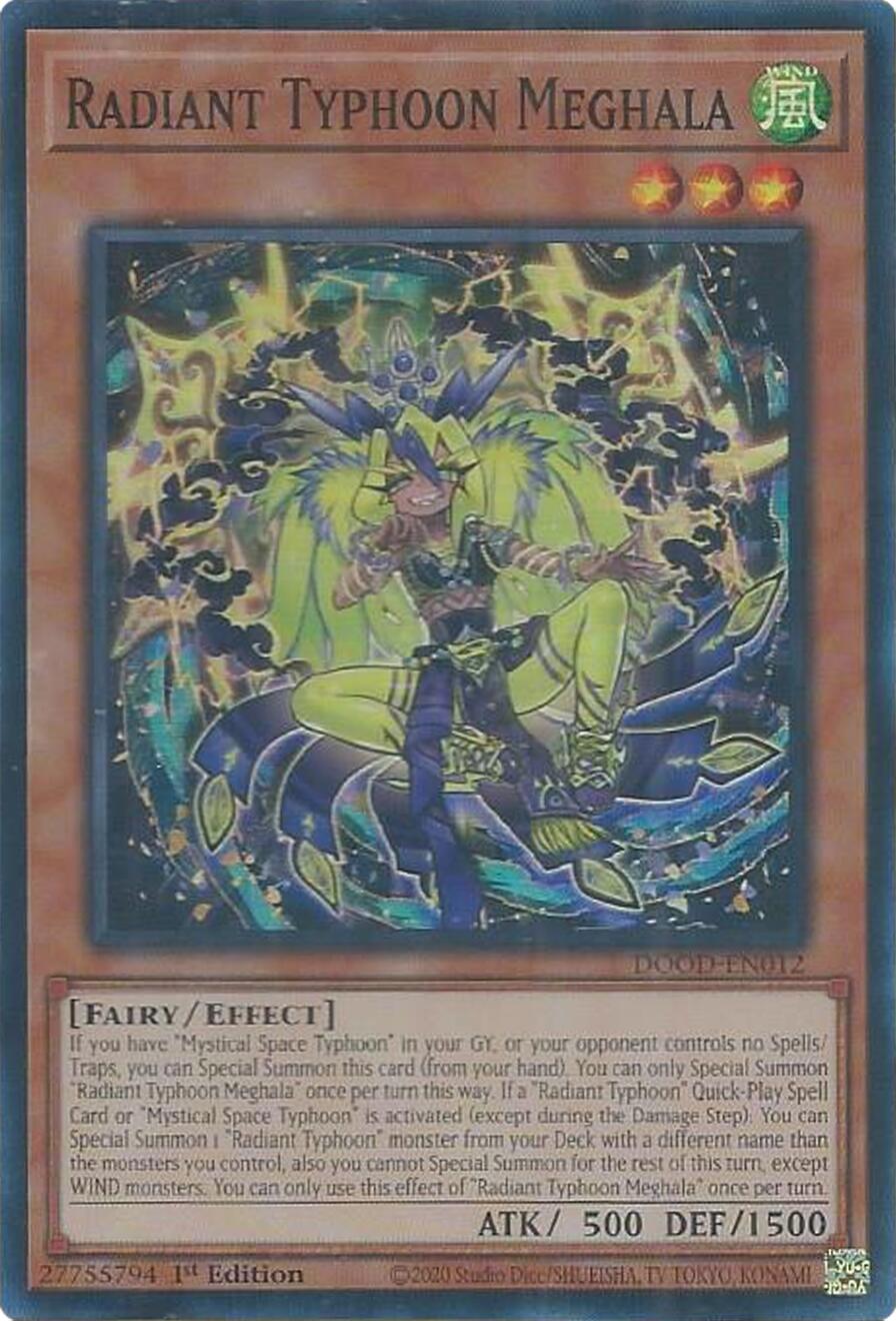 Radiant Typhoon Meghala [DOOD-EN012] Super Rare | Exor Games Truro