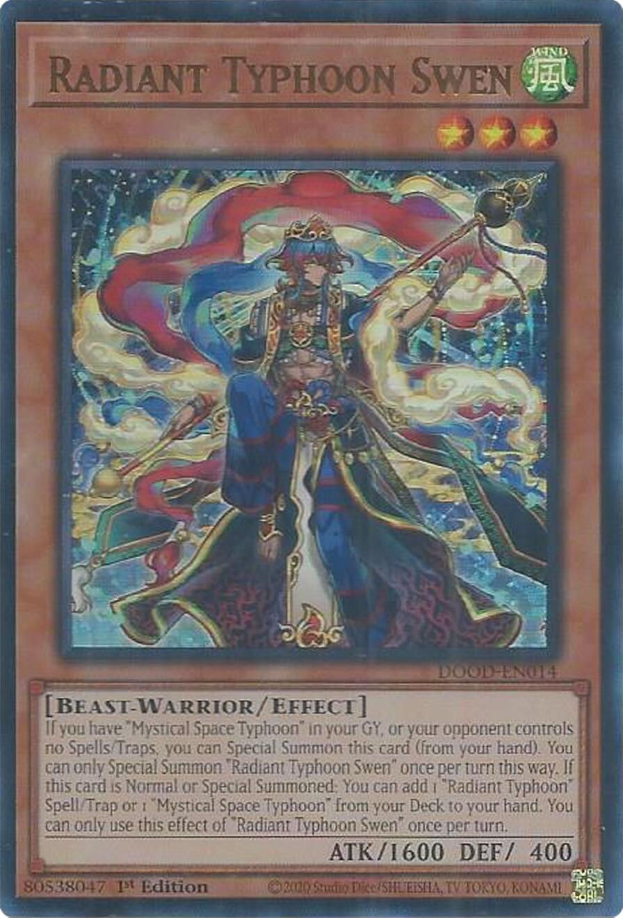 Radiant Typhoon Swen [DOOD-EN014] Ultra Rare | Exor Games Truro