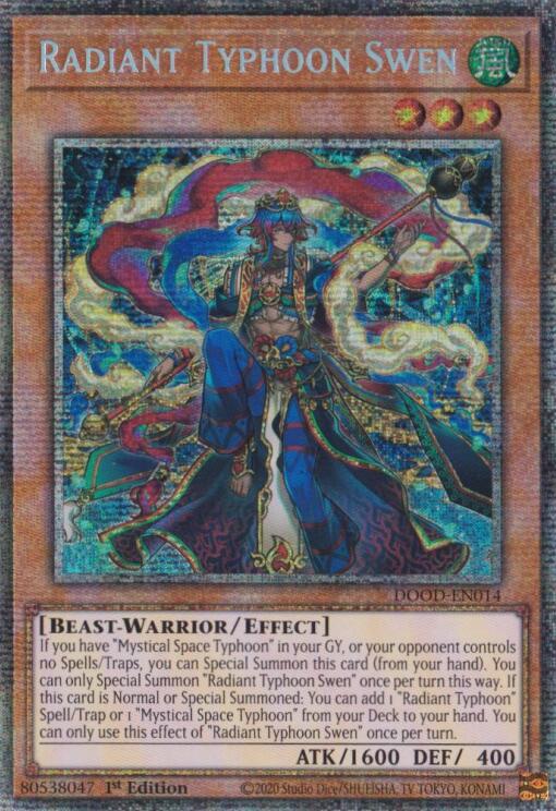 Radiant Typhoon Swen (Starlight Rare) [DOOD-EN014] Starlight Rare | Exor Games Truro