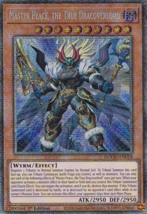 Master Peace, the True Dracoverlord (Starlight Rare) [DOOD-EN018] Starlight Rare | Exor Games Truro