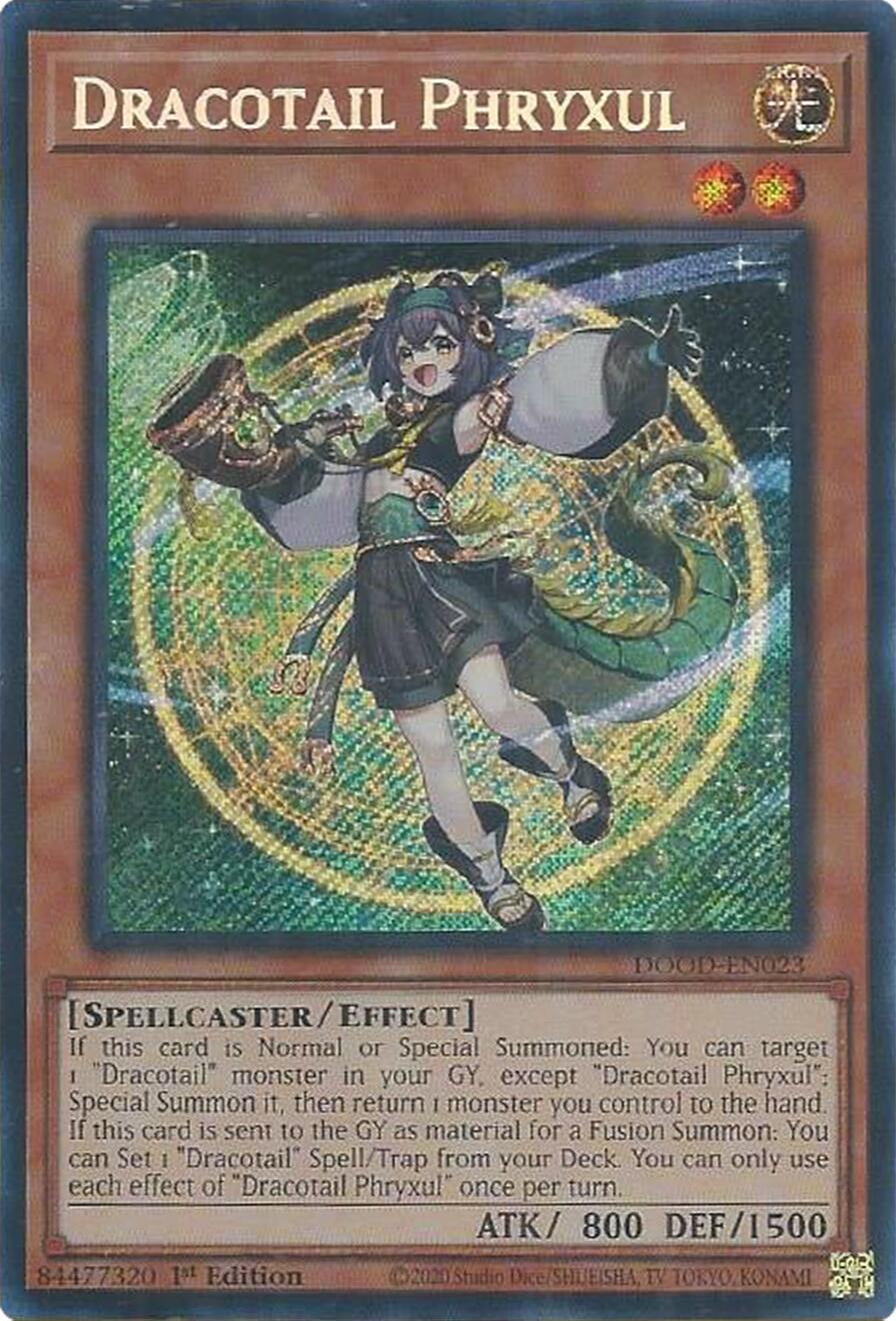 Dracotail Phryxul [DOOD-EN023] Secret Rare | Exor Games Truro