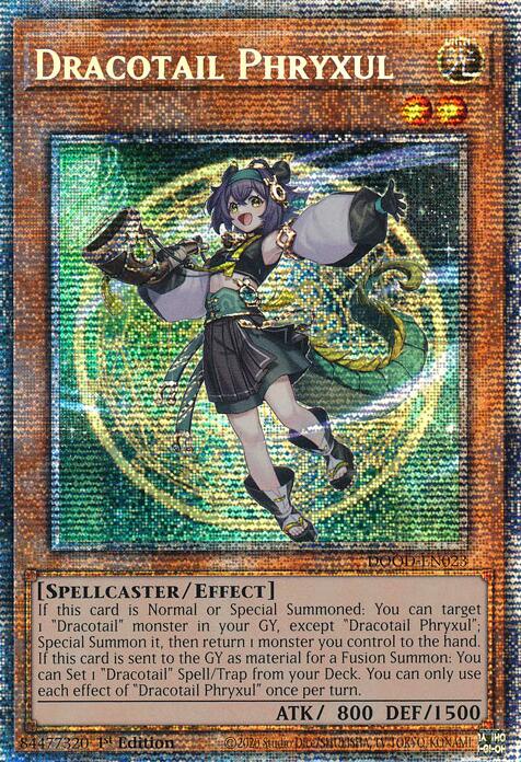 Dracotail Phryxul (Starlight Rare) [DOOD-EN023] Starlight Rare | Exor Games Truro
