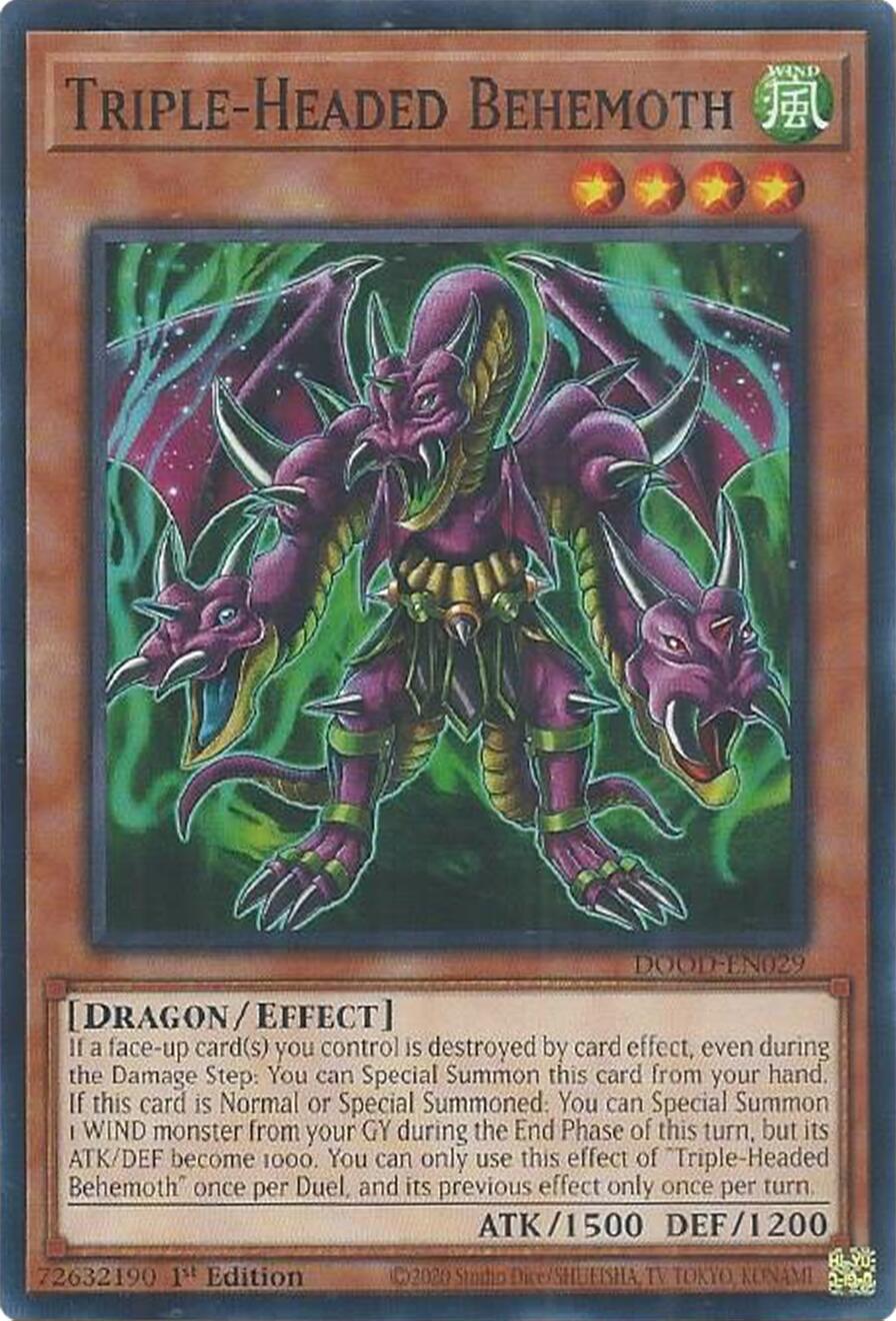 Triple-Headed Behemoth [DOOD-EN029] Common | Exor Games Truro