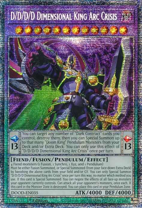 D/D/D/D Dimensional King Arc Crisis (Starlight Rare) [DOOD-EN035] Starlight Rare | Exor Games Truro