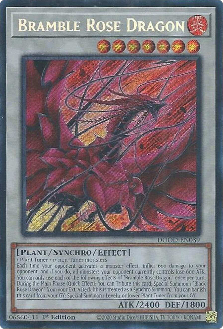 Bramble Rose Dragon [DOOD-EN039] Secret Rare | Exor Games Truro