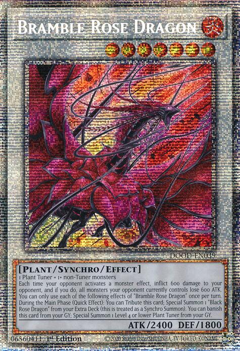Bramble Rose Dragon (Starlight Rare) [DOOD-EN039] Starlight Rare | Exor Games Truro