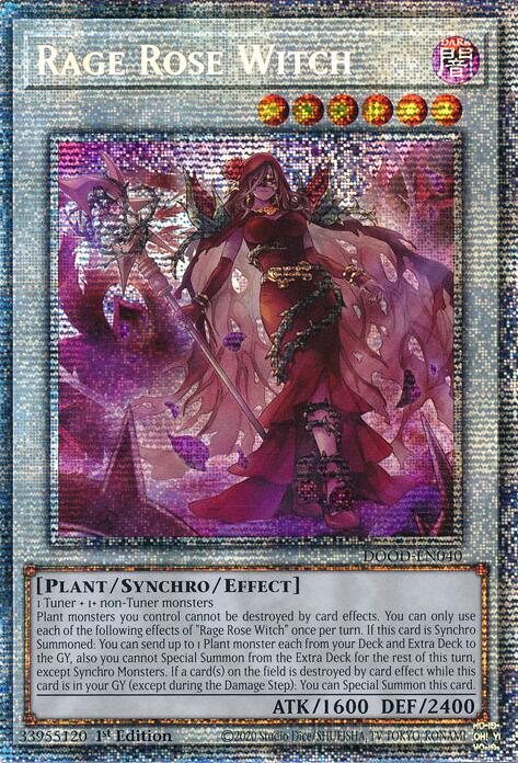 Rage Rose Witch (Starlight Rare) [DOOD-EN040] Starlight Rare | Exor Games Truro