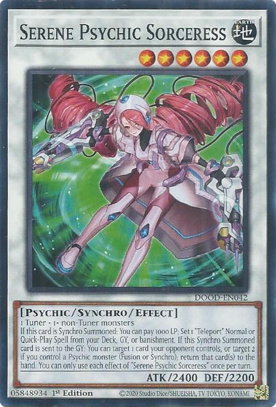 Serene Psychic Sorceress [DOOD-EN042] Common | Exor Games Truro