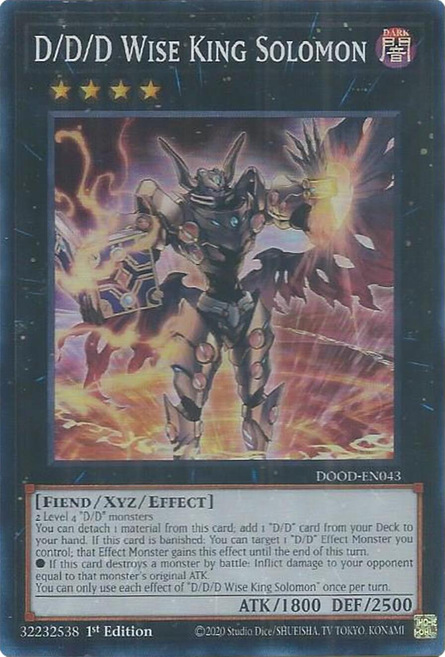 D/D/D Wise King Solomon [DOOD-EN043] Super Rare | Exor Games Truro
