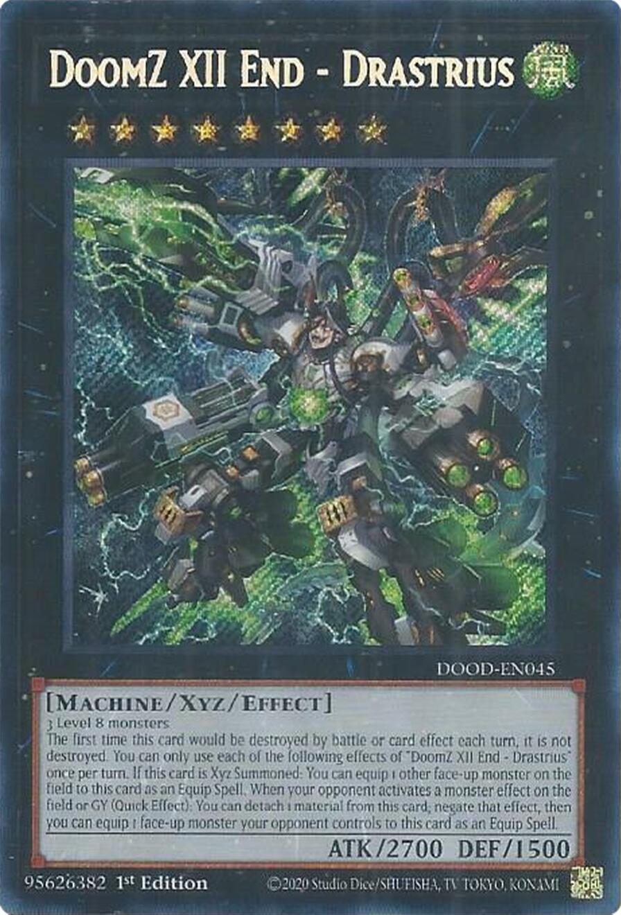 DoomZ XII End - Drastrius [DOOD-EN045] Secret Rare | Exor Games Truro