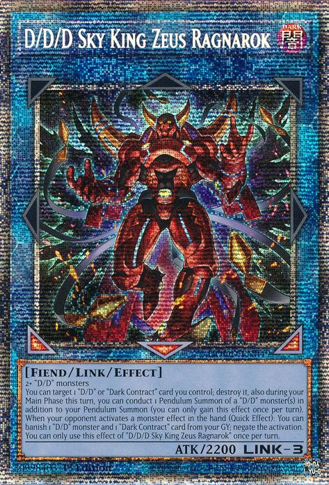 D/D/D Sky King Zeus Ragnarok (Starlight Rare) [DOOD-EN049] Starlight Rare | Exor Games Truro