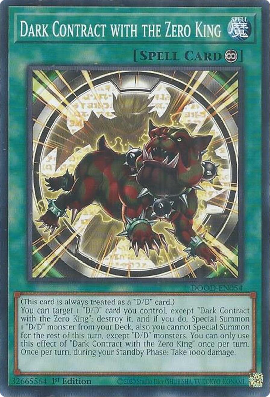 Dark Contract with the Zero King [DOOD-EN054] Common | Exor Games Truro