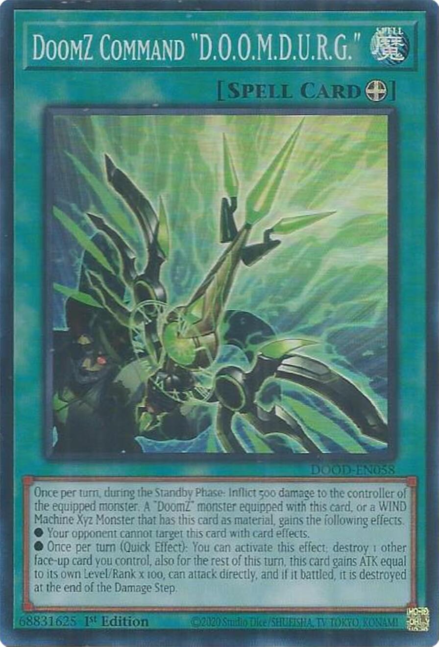 DoomZ Command "D.O.O.M.D.U.R.G." [DOOD-EN058] Super Rare | Exor Games Truro