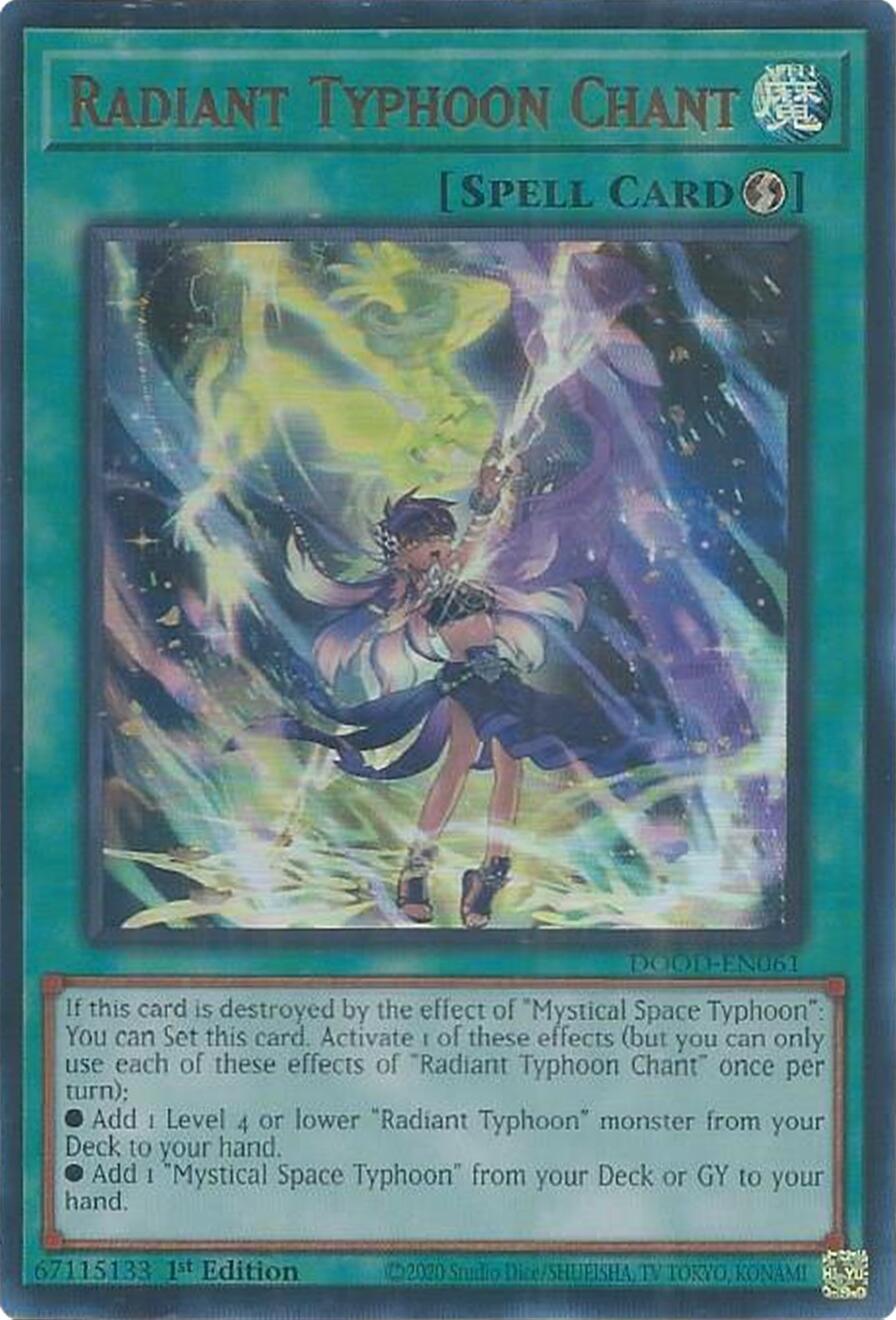Radiant Typhoon Chant [DOOD-EN061] Ultra Rare | Exor Games Truro