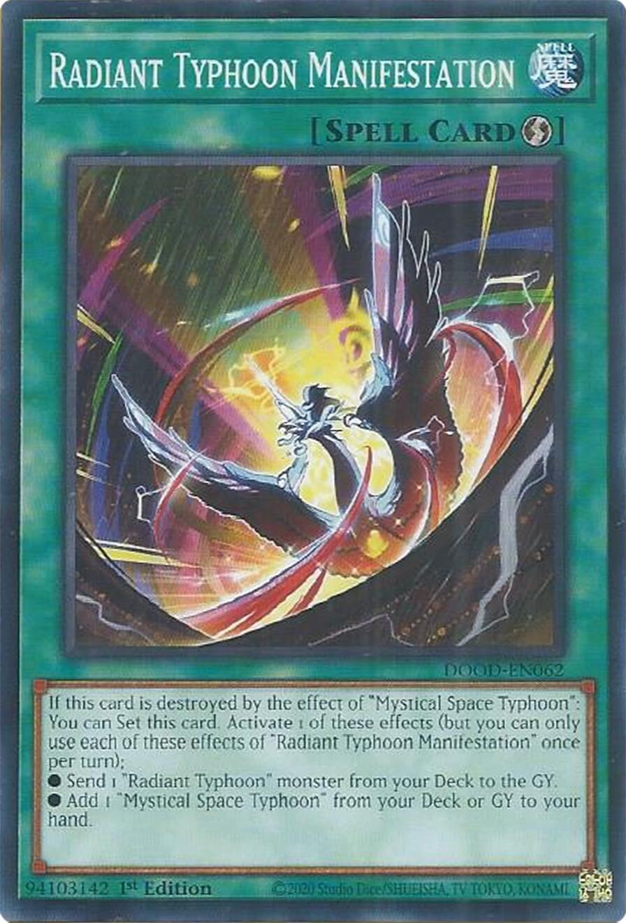 Radiant Typhoon Manifestation [DOOD-EN062] Common | Exor Games Truro