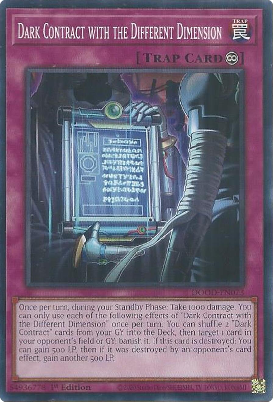 Dark Contract with the Different Dimension [DOOD-EN073] Common | Exor Games Truro