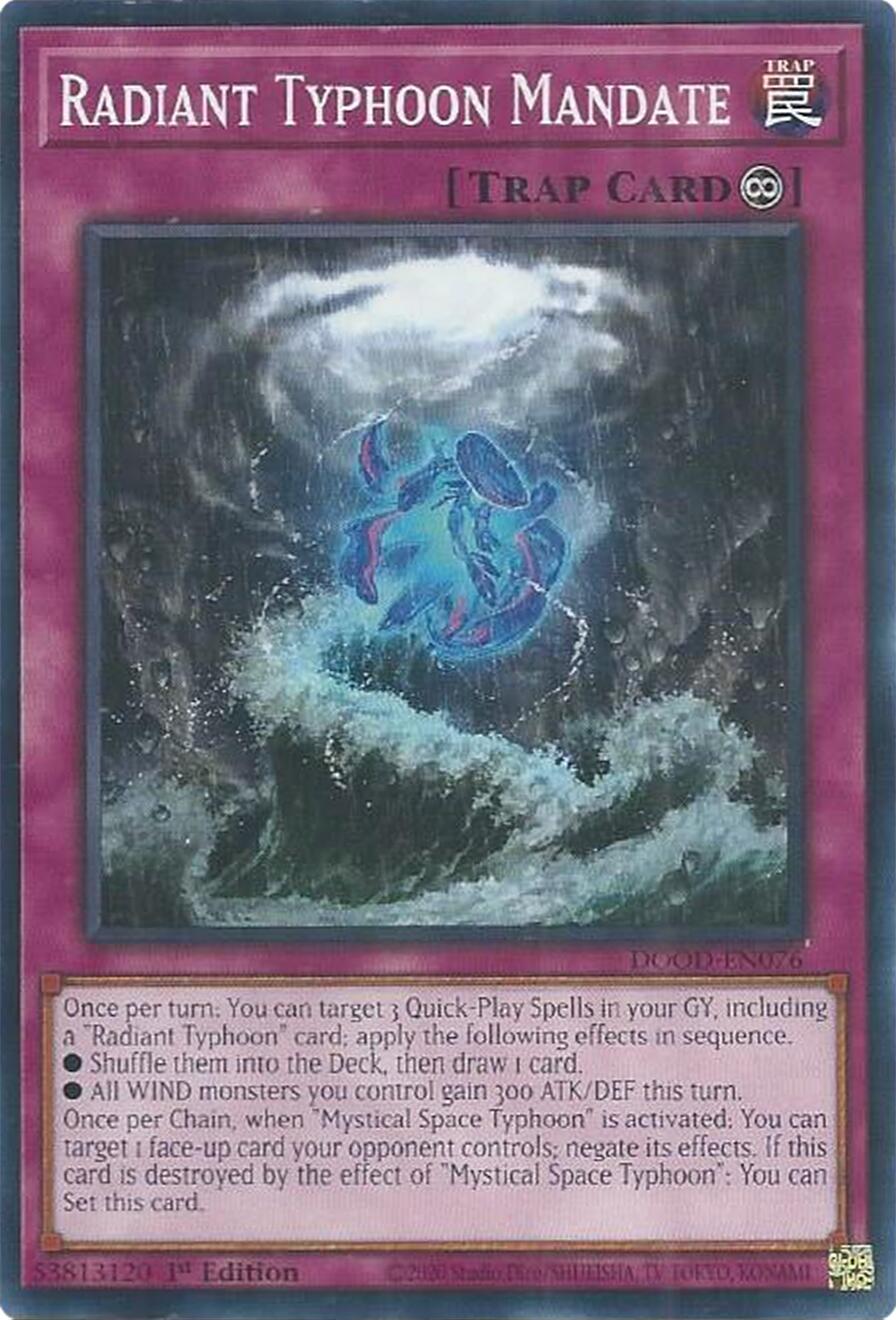 Radiant Typhoon Mandate [DOOD-EN076] Common | Exor Games Truro