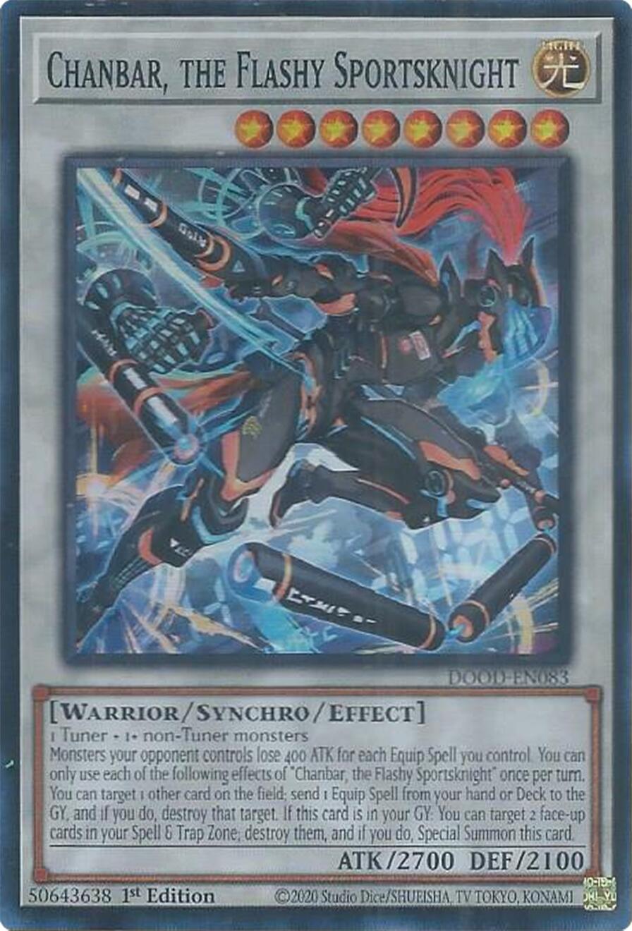 Chanbar, the Flashy Sportsknight [DOOD-EN083] Super Rare | Exor Games Truro