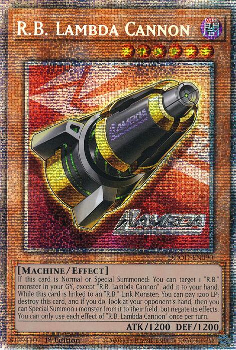R.B. Lambda Cannon (Starlight Rare) [DOOD-EN090] Starlight Rare | Exor Games Truro