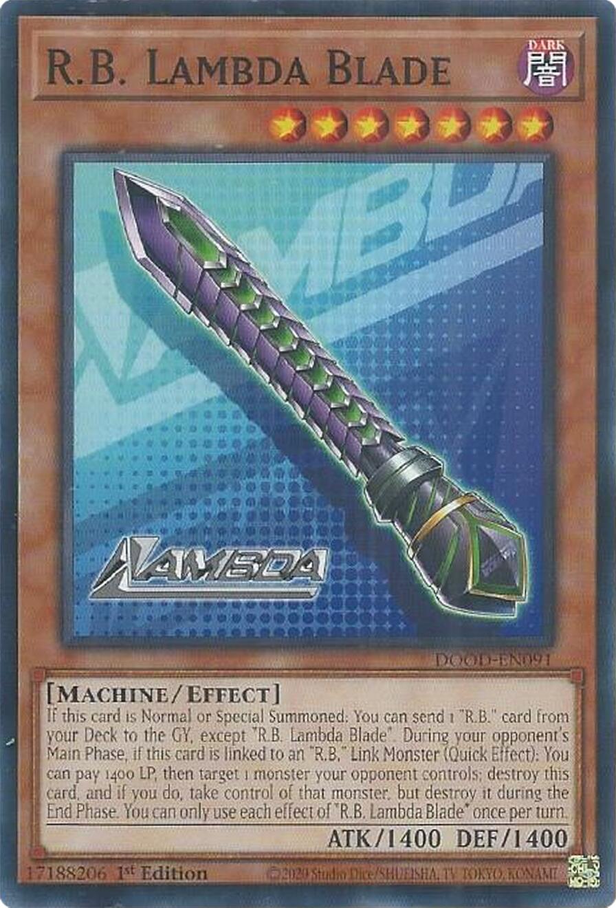 R.B. Lambda Blade [DOOD-EN091] Common | Exor Games Truro