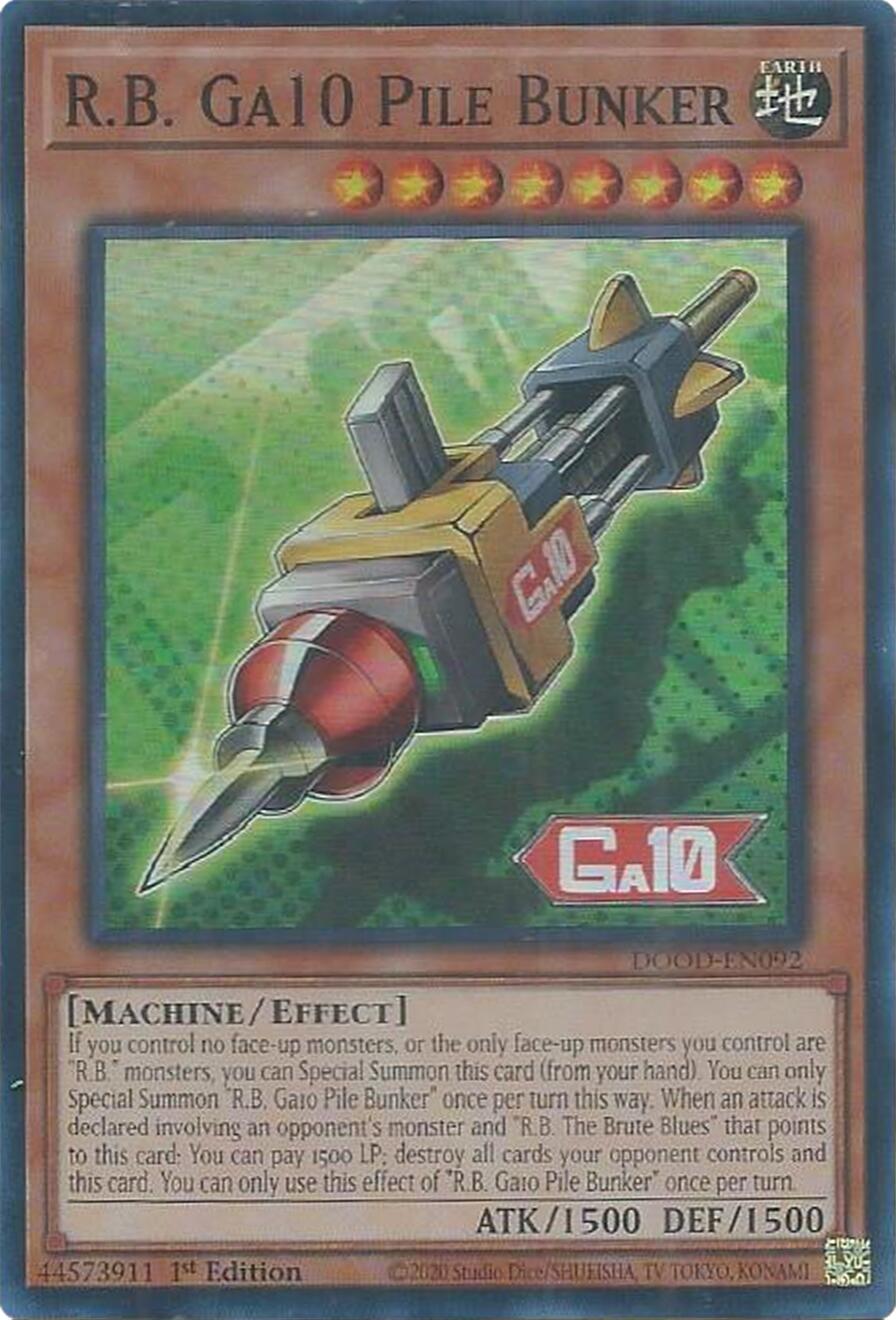 R.B. Ga10 Pile Bunker [DOOD-EN092] Super Rare | Exor Games Truro