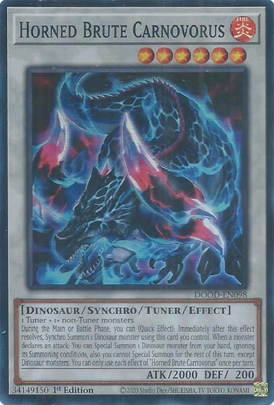 Horned Brute Carnovorus [DOOD-EN098] Super Rare | Exor Games Truro