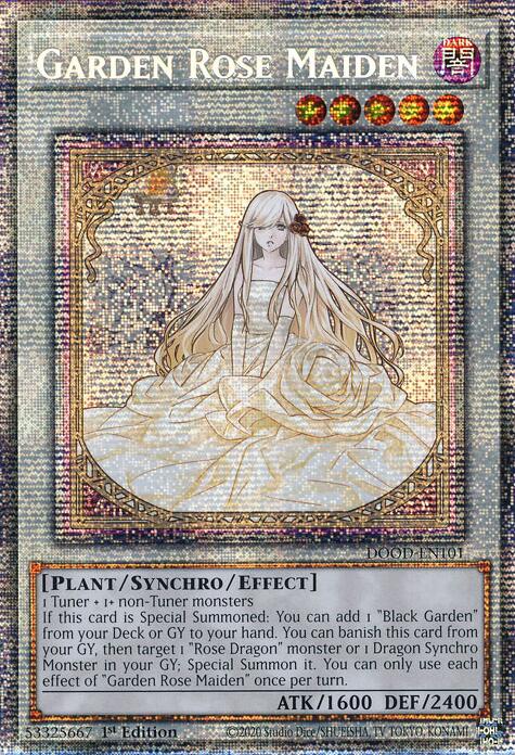 Garden Rose Maiden [DOOD-EN101] Starlight Rare | Exor Games Truro