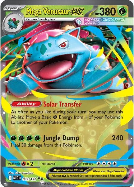 Mega Venusaur ex (003/132) [Mega Evolutions: Base Set] | Exor Games Truro