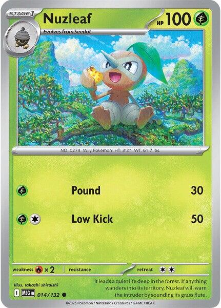 Nuzleaf (014/132) [Mega Evolutions: Base Set] | Exor Games Truro