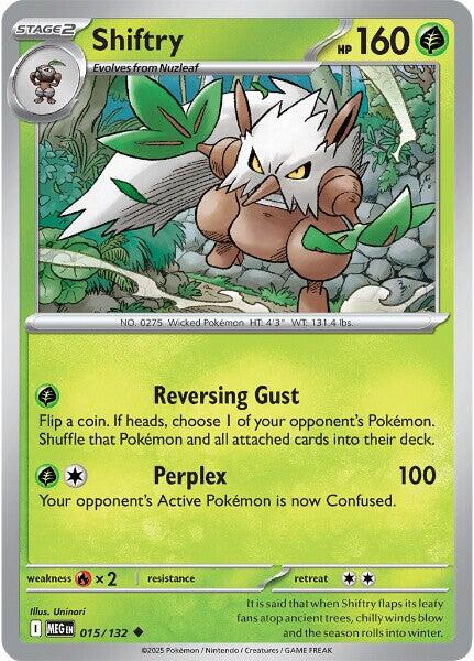 Shiftry (015/132) [Mega Evolutions: Base Set] | Exor Games Truro
