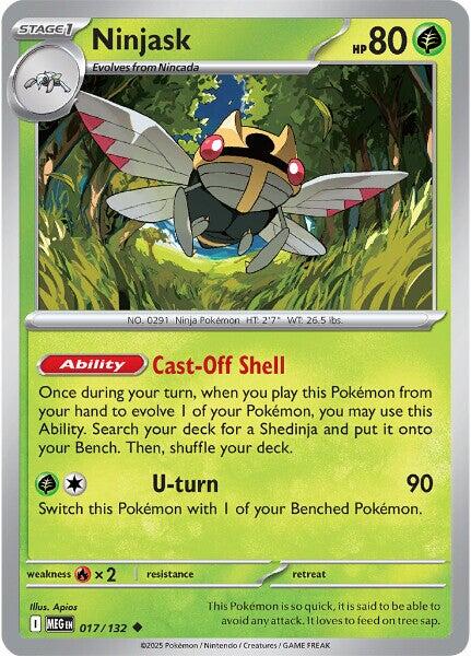Ninjask (017/132) [Mega Evolution: Base Set] | Exor Games Truro