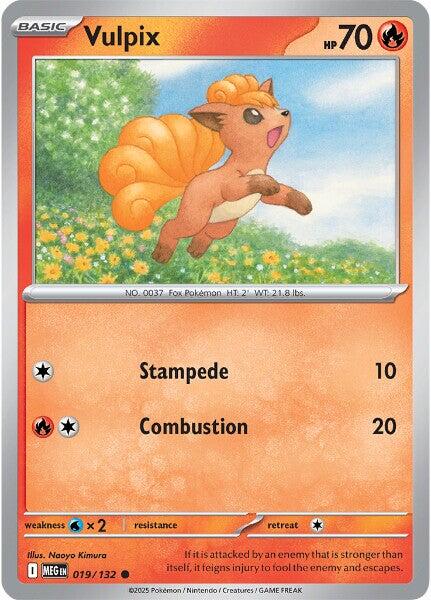 Vulpix (019/132) [Mega Evolution: Base Set] | Exor Games Truro