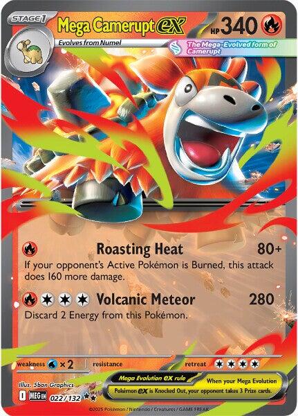 Mega Camerupt ex (022/132) [Mega Evolution: Base Set] | Exor Games Truro
