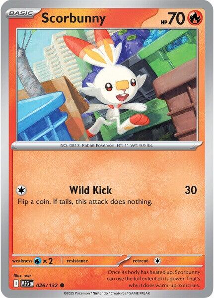 Scorbunny (026/132) [Mega Evolution: Base Set] | Exor Games Truro