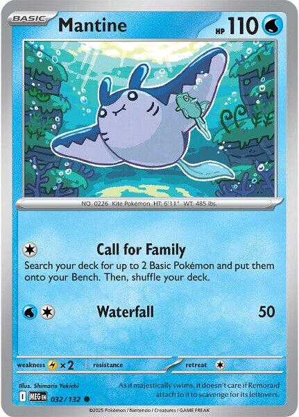 Mantine (032/132) [Mega Evolution: Base Set] | Exor Games Truro