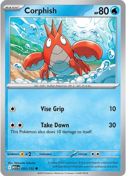 Corphish (033/132) [Mega Evolution: Base Set] | Exor Games Truro