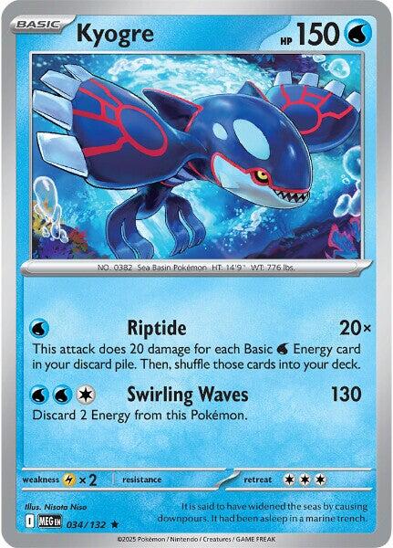 Kyogre (034/132) [Mega Evolution: Base Set] | Exor Games Truro