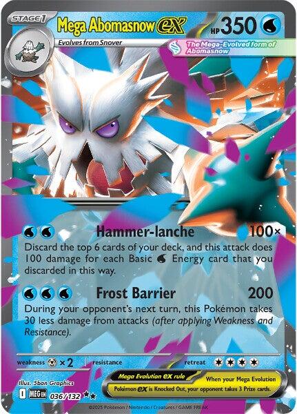 Mega Abomasnow ex (036/132) [Mega Evolution: Base Set] | Exor Games Truro